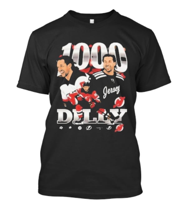 1000 Games Travis Zajac New Jersey Devils T-Shirt