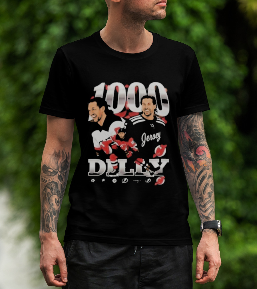 1000 Games Travis Zajac New Jersey Devils T-Shirt