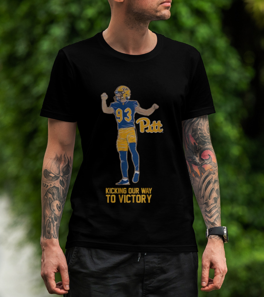 Pitt Panthers 93 Kicking Our Way To Victory T-Shirt