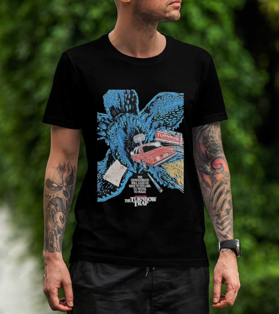 Stranger Things Season 5 Butcher Billy Demogorgon Turnbow Trap Car Lair Map T-Shirt