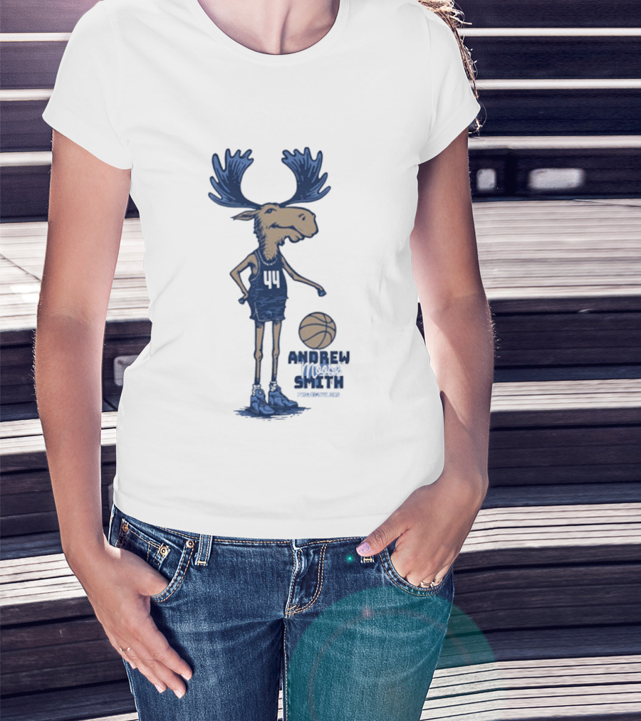 Andrew Smith Butler 44 Moose Basketball Player T-Shirt