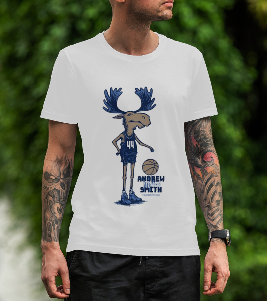 Andrew Smith Butler 44 Moose Basketball Player T-Shirt