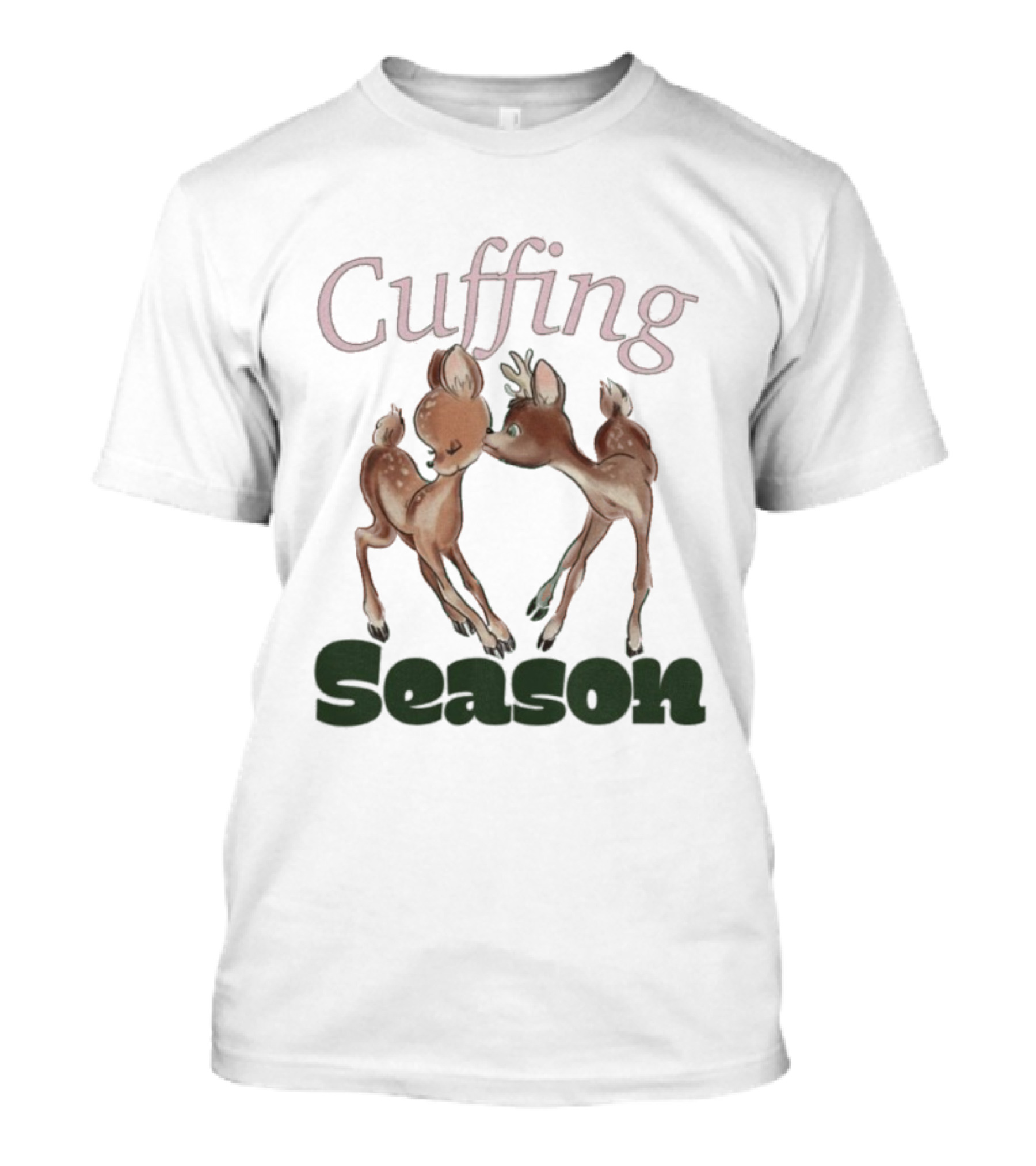 Cuffing Season Deers Kiss T-Shirt