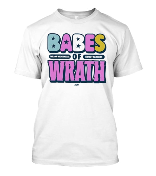 Babes Of Wrath Willow Nightingale Harley Cameron Stars T-Shirt