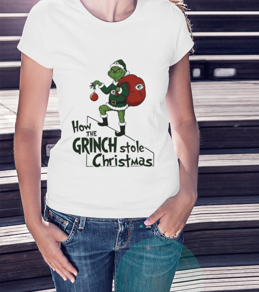 Green Bay Packers How The Grinch Stole Christmas Holiday Sweater T-Shirt