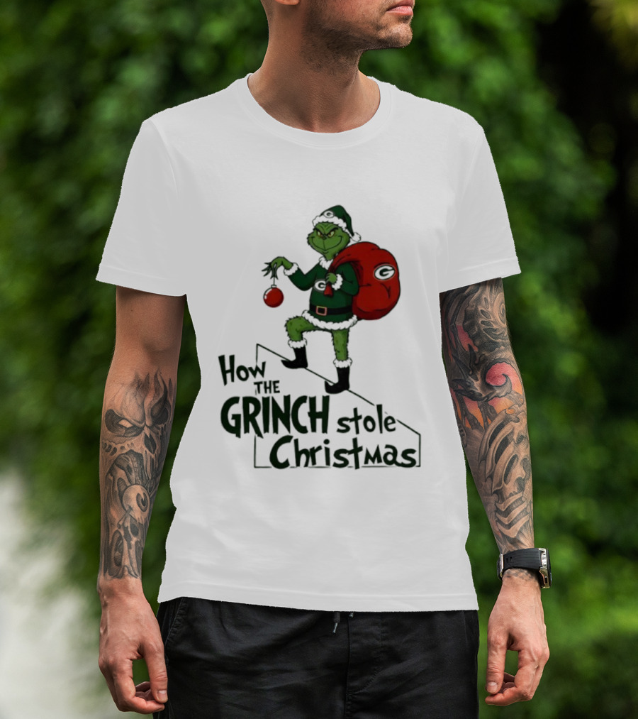 Green Bay Packers How The Grinch Stole Christmas Holiday Sweater T-Shirt