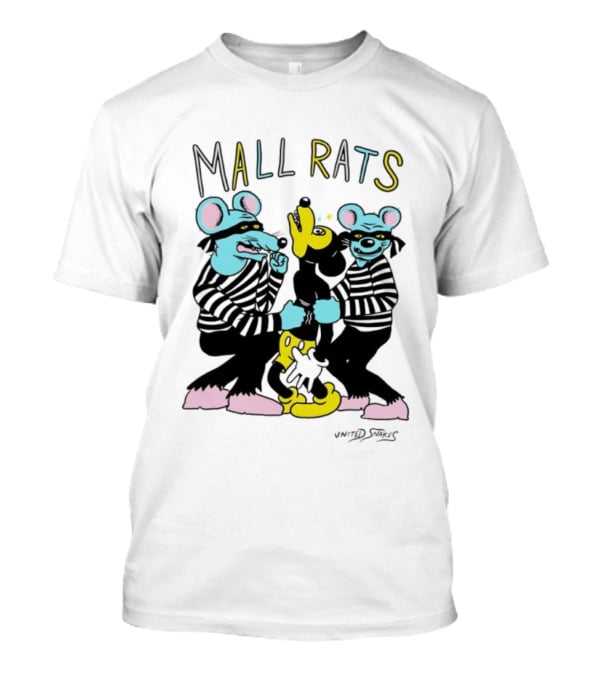 Mickey Mouse Mall Rats United Snakes Parody T-Shirt
