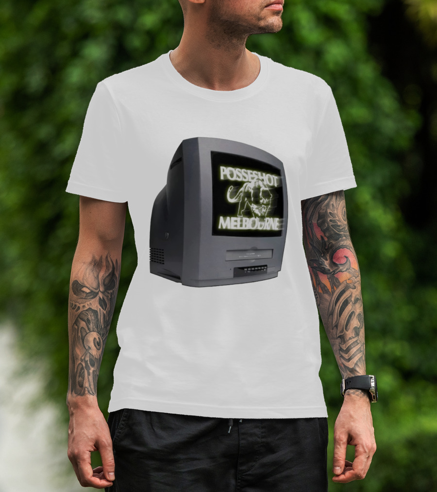 POSSESHOT Melbourne TV Glow Elephant Graphic T-Shirt