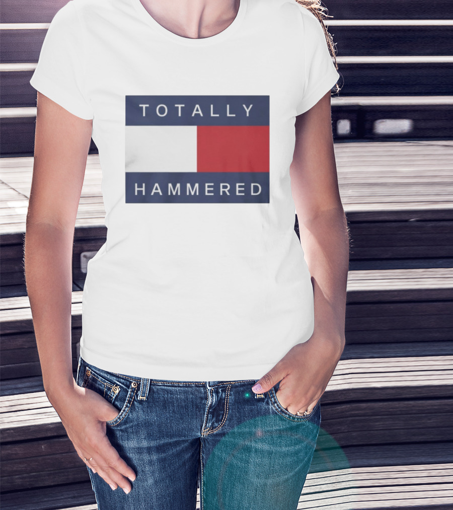 Totally Hammered Nautical Flag Parody T-Shirt