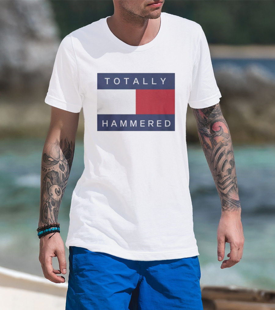 Totally Hammered Nautical Flag Parody T-Shirt