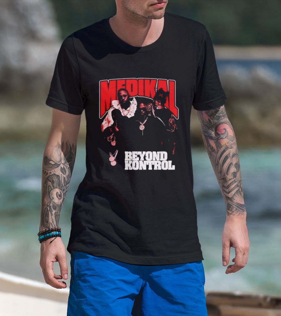 Medikal Beyond Kontrol Ghanaian Rapper Group Portrait T-Shirt