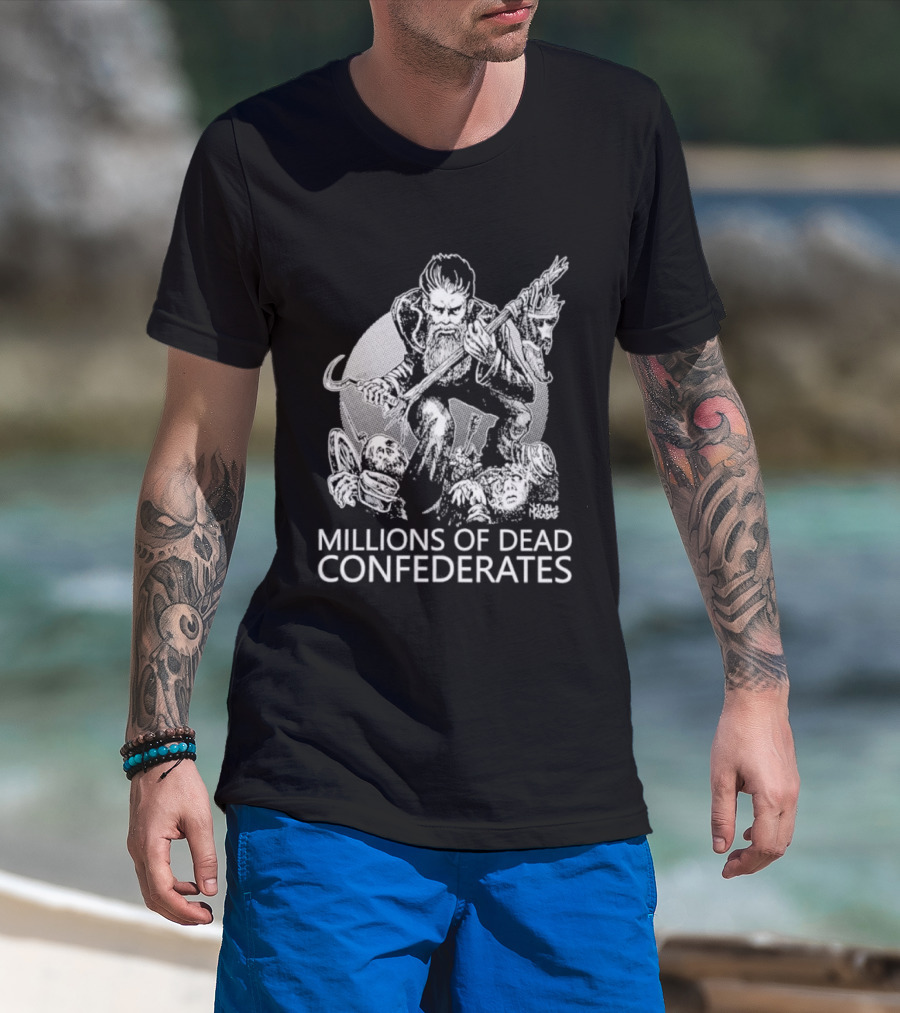 Millions Of Dead Confederates Leftöver Crack Band Artillery Image T-Shirt