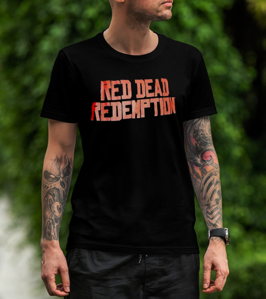 Red Dead Redemption Gaming Iconic Title T-Shirt
