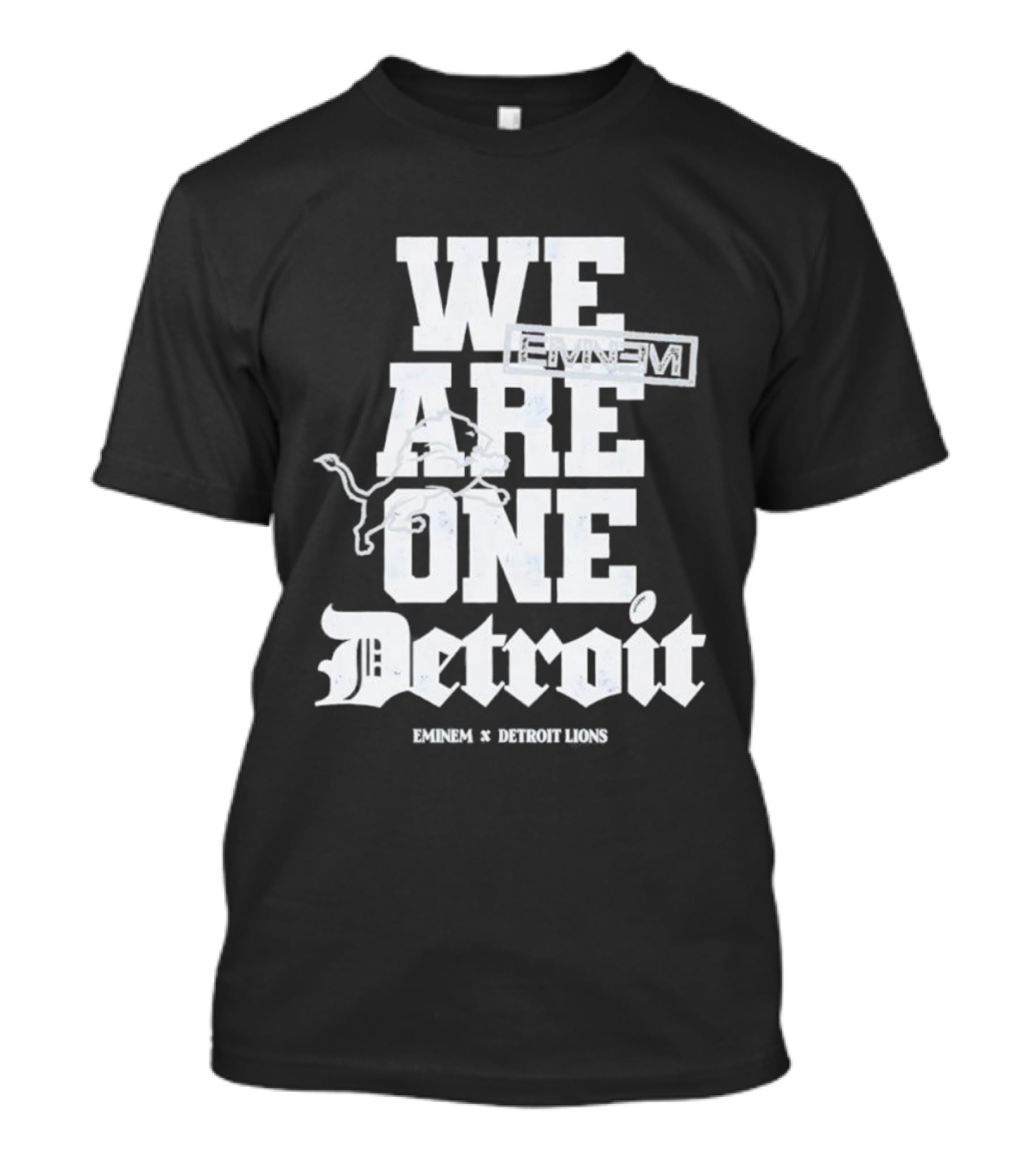 We Are One Detroit Eminem Lions Collaboration T-Shirt