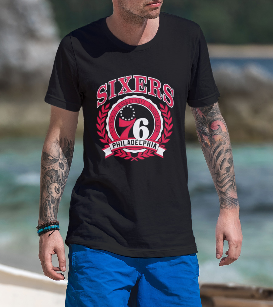 Philadelphia 76 Sixers Basketball Crest T-Shirt