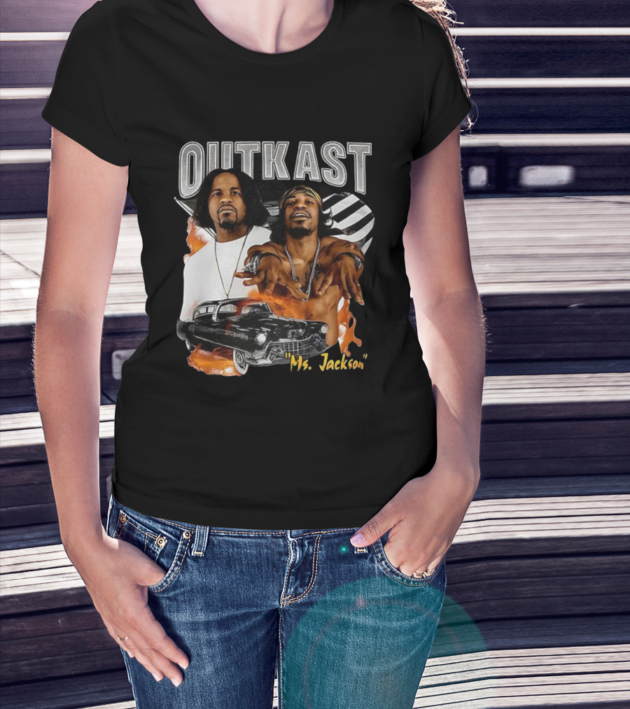 Outkast Ms. Jackson Classic Car Music Icon Tribute T-Shirt
