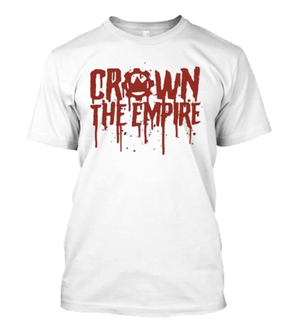 Crown The Empire Dripping Red Text Band Merch T-Shirt