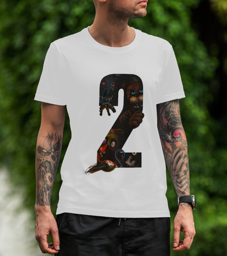 Five Nights At Freddy's 2 Character Collage Animatronics T-Shirt