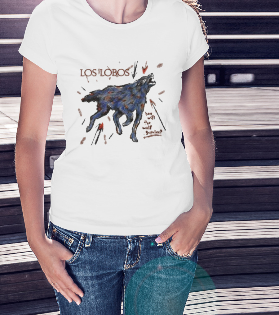 Los Lobos How Will The Wolf Survive Wild Canine Survival Question T-Shirt