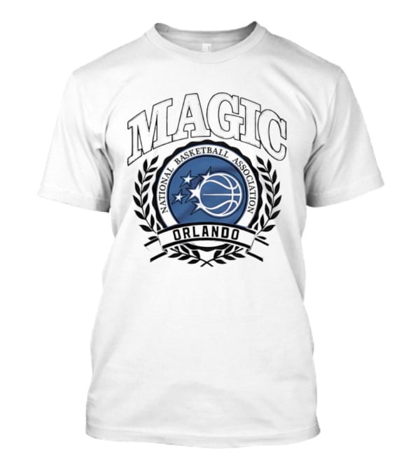 Magic Basketball Orlando Crest Stars Emblem T-Shirt