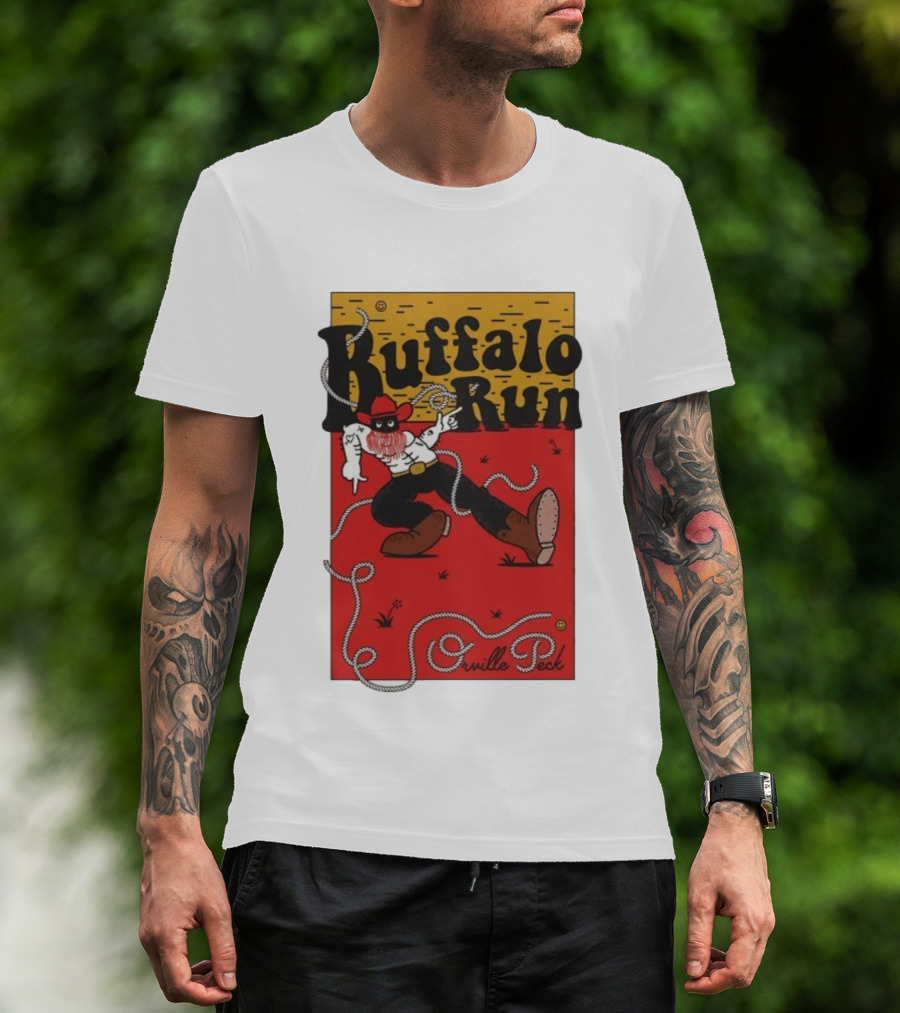 Buffalo Run Orville Peck Rope Cowboy Red Hat Boots T-Shirt