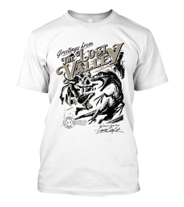 Greetings From The Lost Valley Tomb Raider Dinosaur Adventure T-Shirt