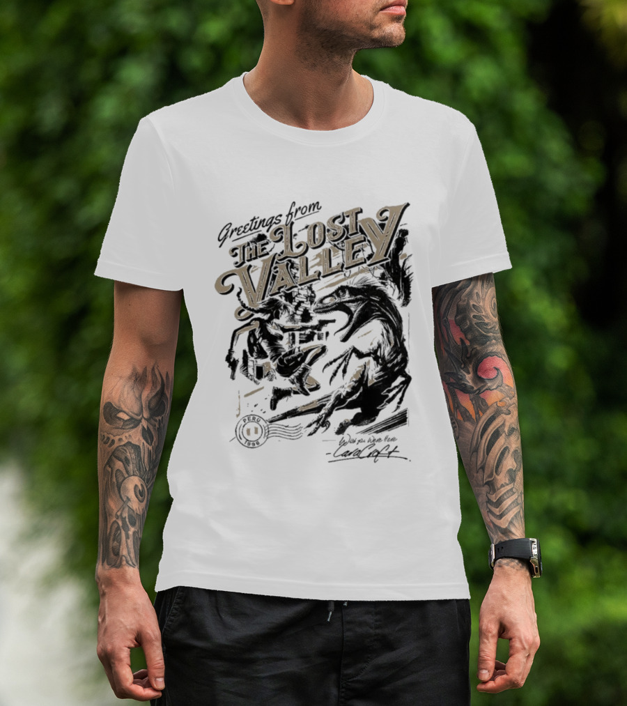 Greetings From The Lost Valley Tomb Raider Dinosaur Adventure T-Shirt