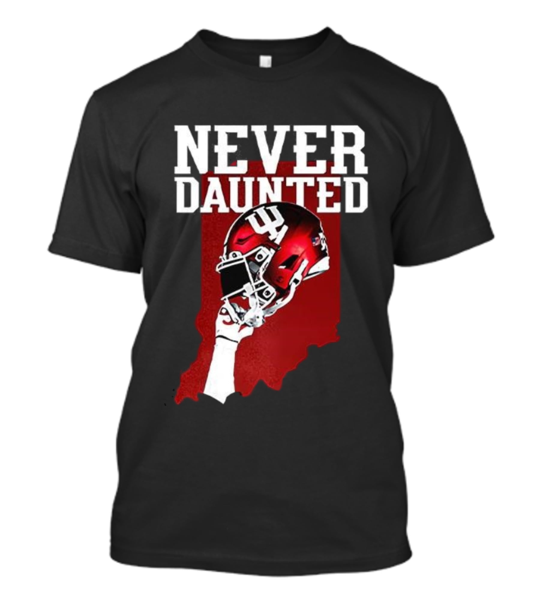 Never Daunted Indiana Hoosiers Football Helmet Pride T-Shirt