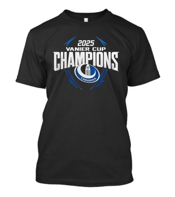 2025 Montreal Carabins Vanier Cup Champions T-Shirt