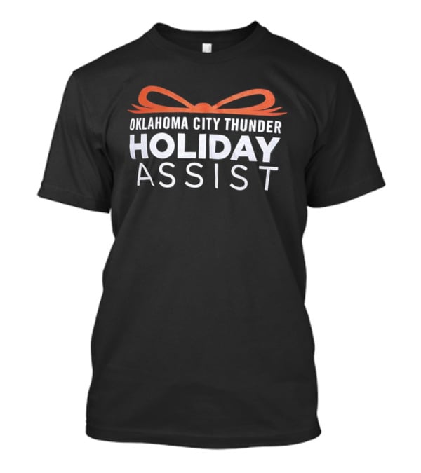 Oklahoma City Thunder Holiday Assist Bow Logo T-Shirt