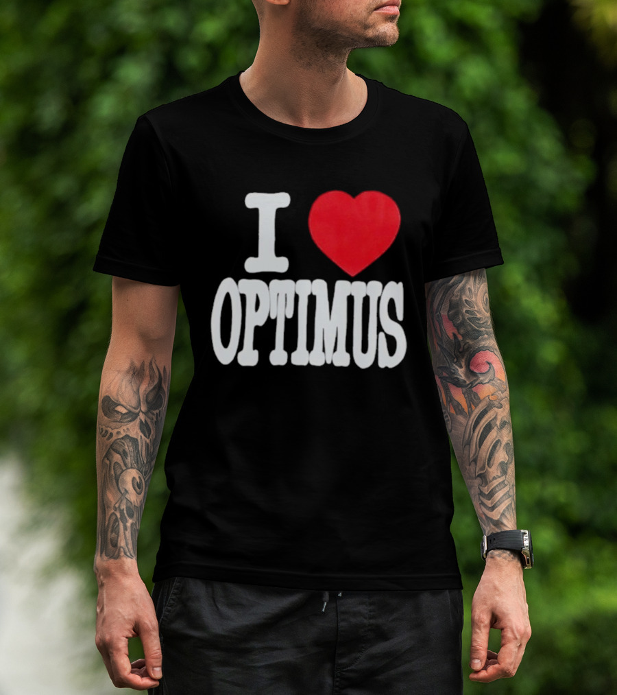 I Heart Optimus Bold Statement T-Shirt