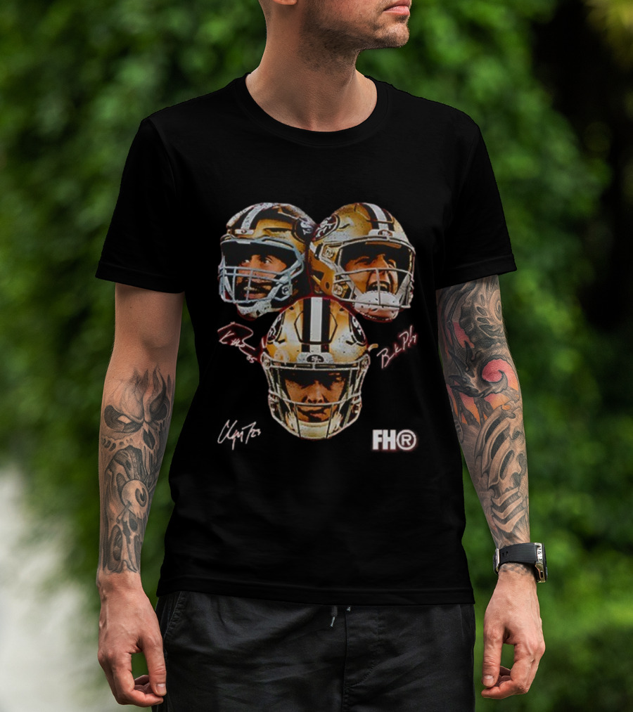 San Francisco 49ers Big 3 Faces Signatures FH® 49er Faithful T-Shirt