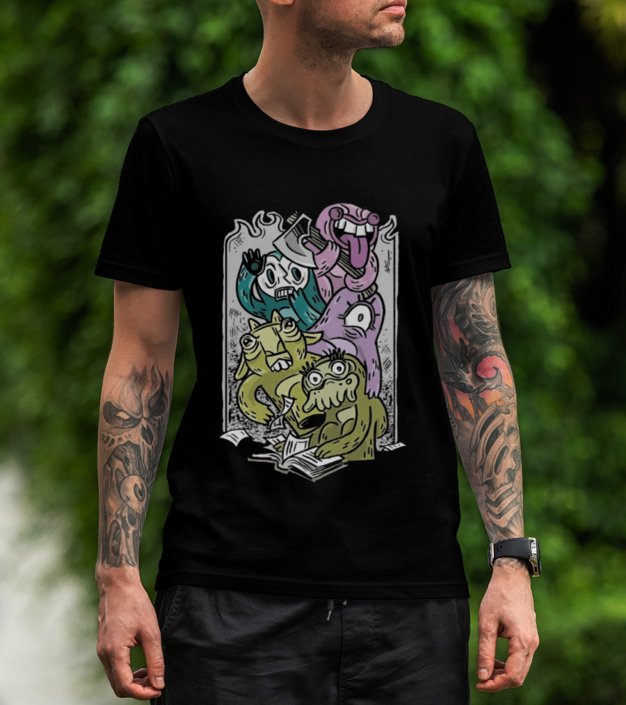 Starkid Lords In Black Colorful Monsters T-Shirt