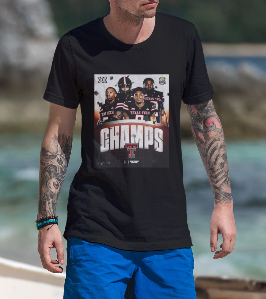 Texas Tech Big 12 Champs 2025 Football Victory Celebration T-Shirt
