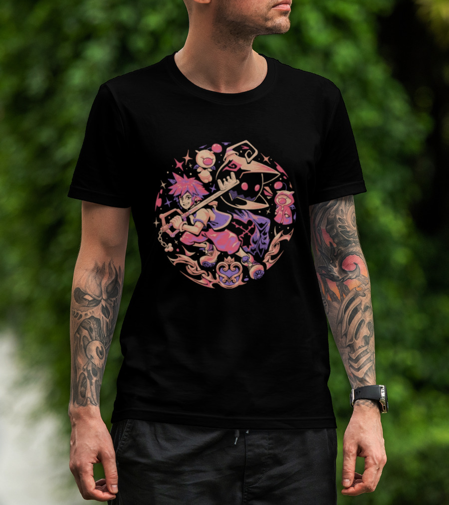 Arigatees Studio Hearts In Balance Keyblade Kingdom Courage Adventure T-Shirt