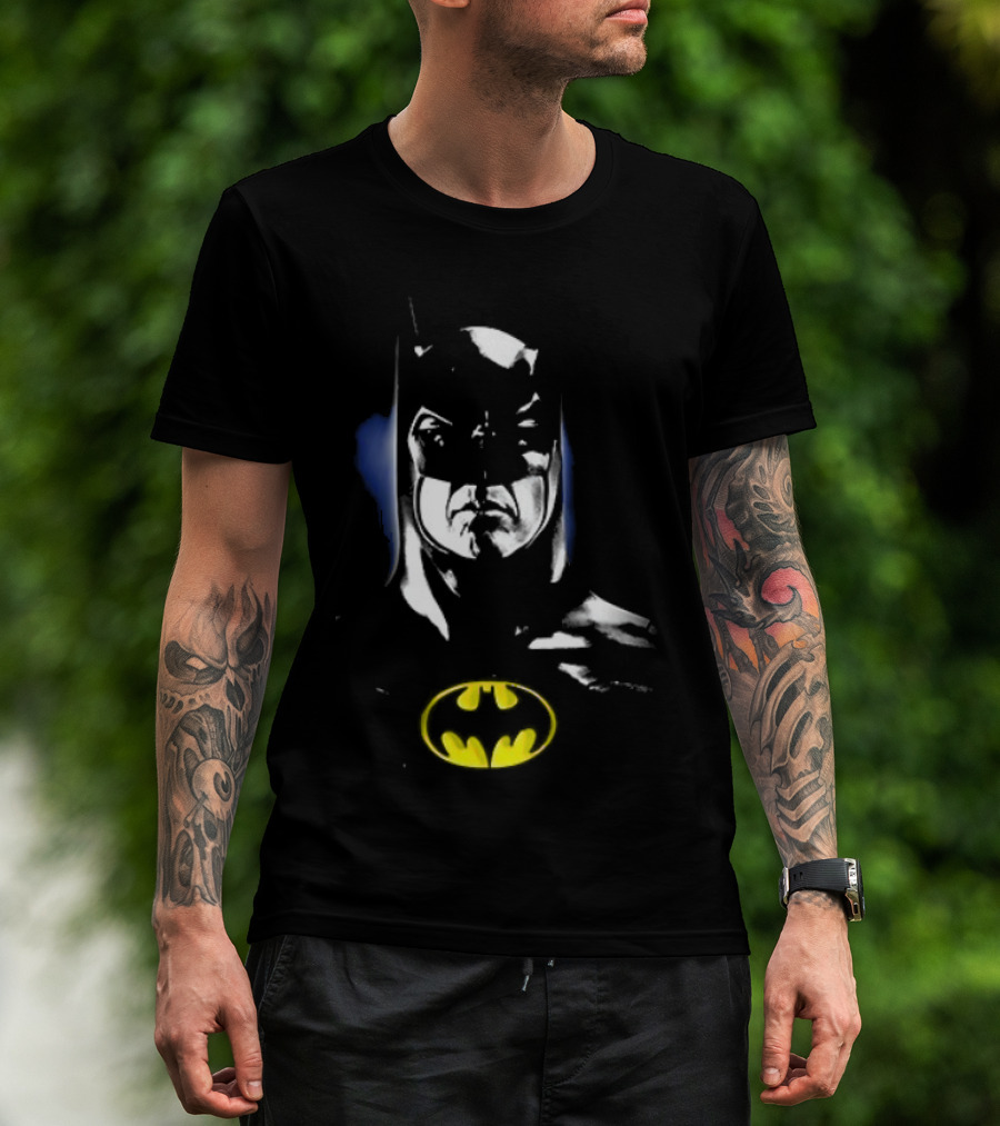 Batman Keaton Vintage Portrait Retro Style T-Shirt