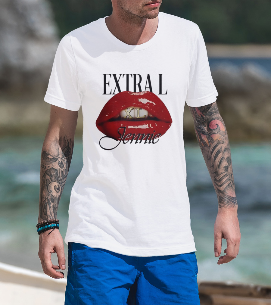 Extral XL Jennie Lips Music Lover T-Shirt