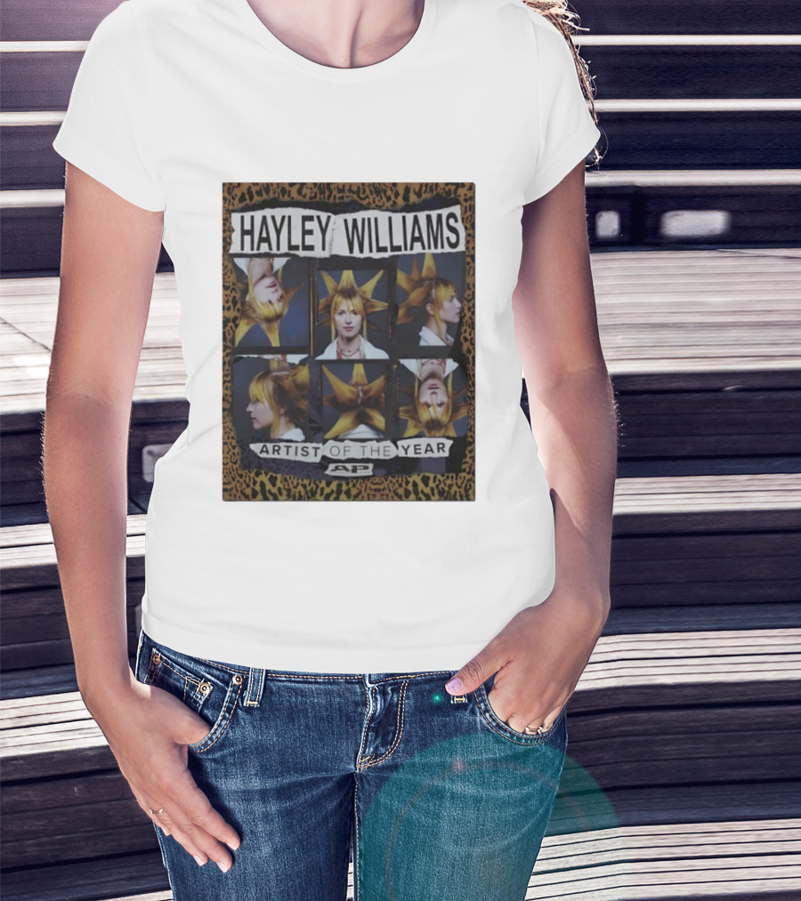 Hayley Williams Artist Of The Year AP Magazine Leopard Print Style T-Shirt