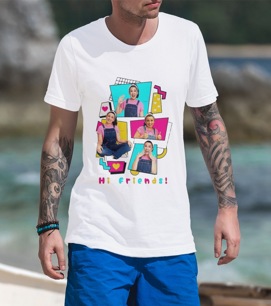 Hi Friends Ms. Rachel 80’s Vibe Retro Style T-Shirt