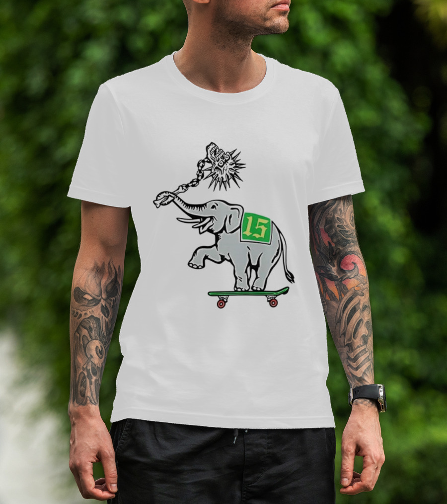 Oakland Elephant Skateboard Number 15 T-Shirt
