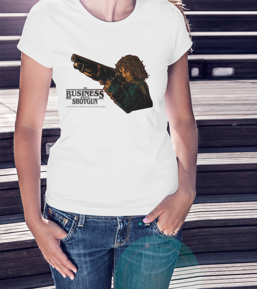 The Business End Of A Shotgun International Symbol Of Kiss Your Ass Goodbye T-Shirt