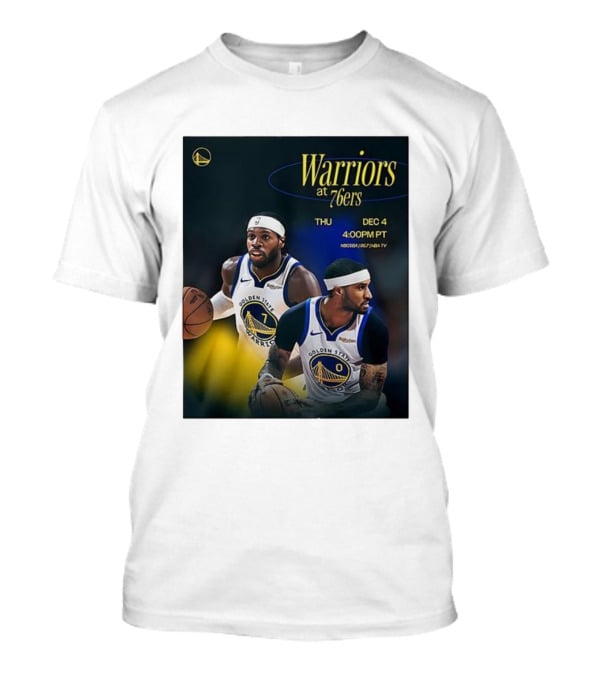 Warriors At 76ers Thu Dec 4 4:00 PM PT NBA TV T-Shirt
