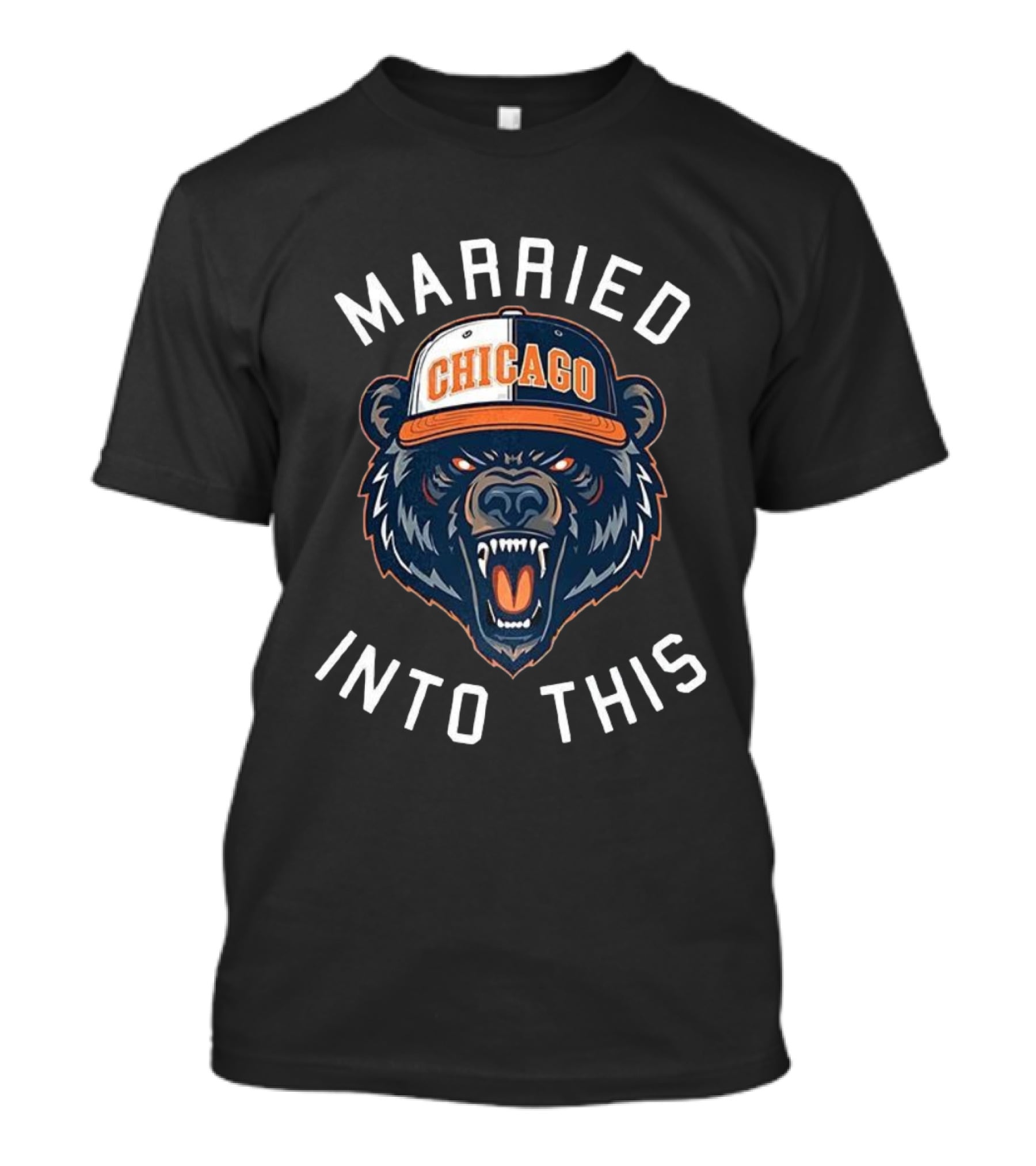 Chicago Bears Married Into This Football Fan Gear T-Shirt