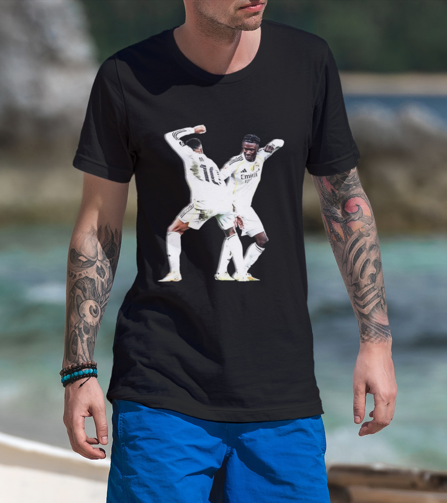 Kylian Mbappé Eduardo Camavinga Real Madrid Celebration T-Shirt