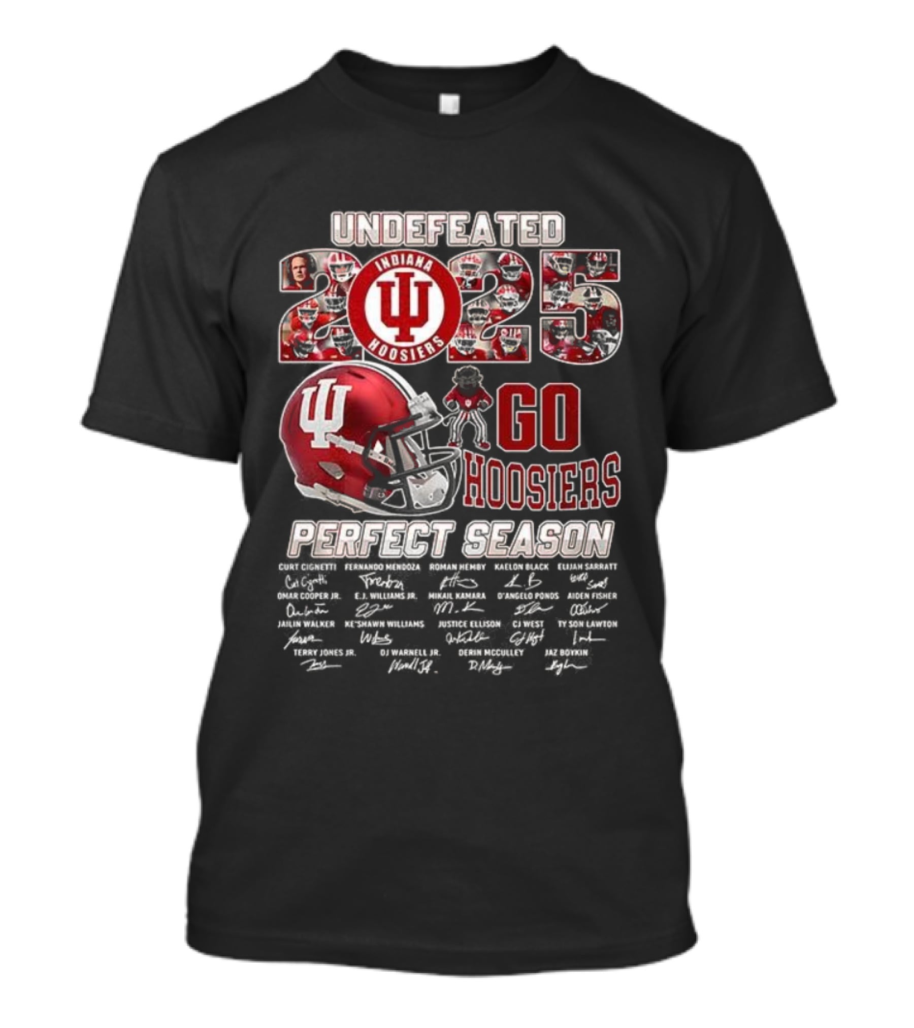 Indiana Hoosiers Undefeated 2025 Perfect Season Go Hoosiers T-Shirt