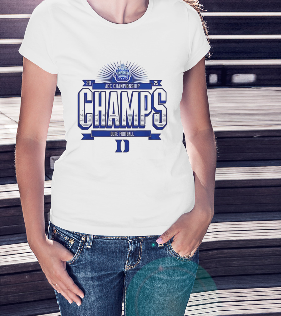Duke Football ACC Championship Champs 2025 T-Shirt