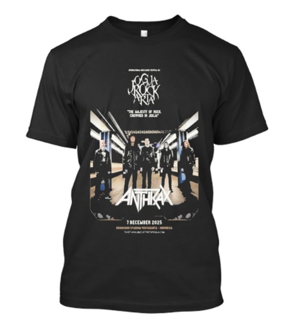 Jogia Rock Aria Anthrax Live 7 December 2025 Stadion Kridosono Yogyakarta T-Shirt