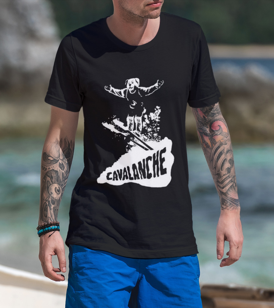 Cleveland Cavaliers Cavalanche Moondog Ski Mascot Adventure T-Shirt