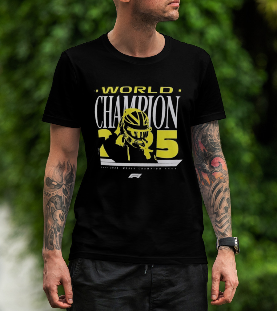 Lando Norris World Champion 205 Mph Formula 1 Racing Helmet T-Shirt