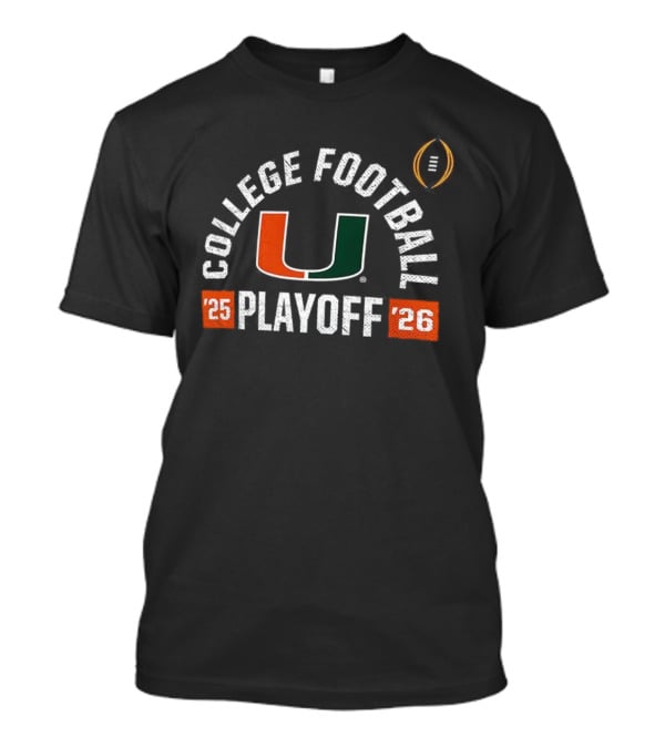 Miami Hurricanes College Football Playoff 2025-2026 T-Shirt
